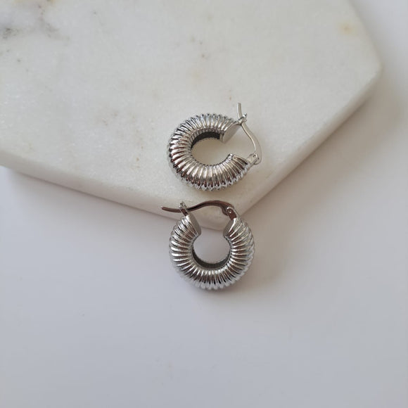 Chunky Silver Earring